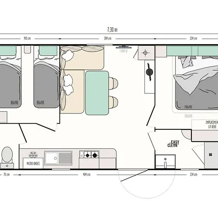 Chalet Camp Diekirch - Mobilehome 4p *